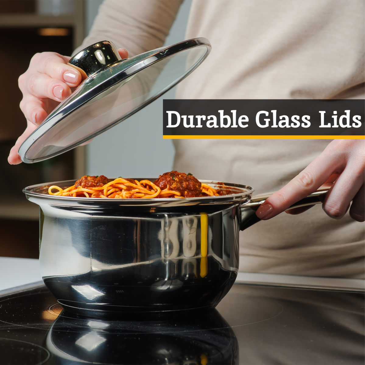 3-Piece Stainless Steel Saucepan Set