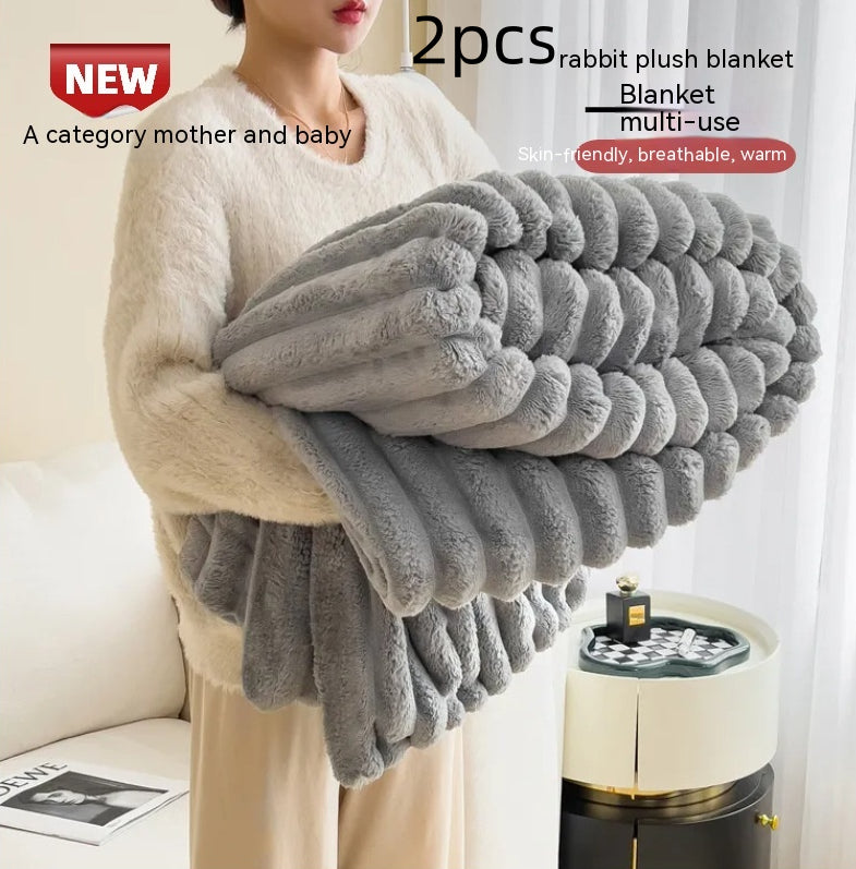 Bubble Plush Throw Blanket – Soft, Cosy Comfort