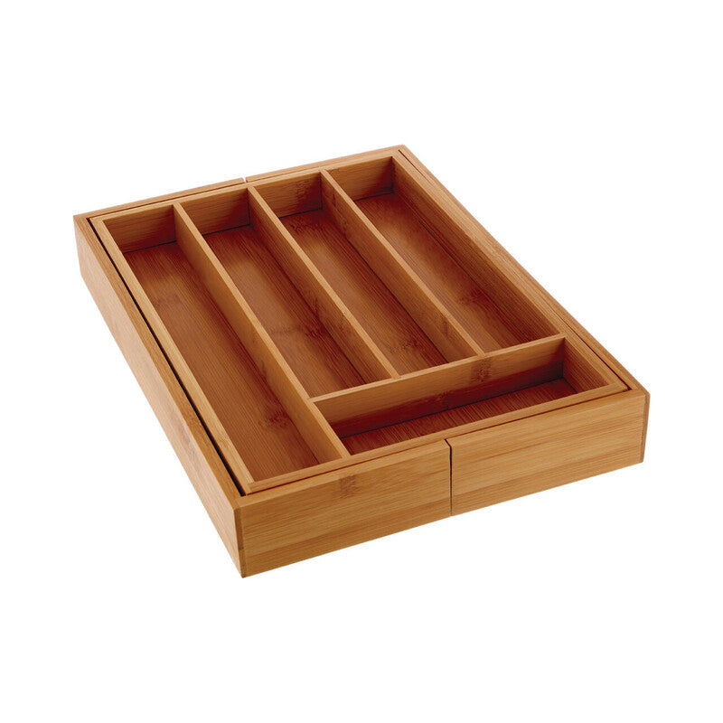 Expandable Bamboo Cutlery Tray