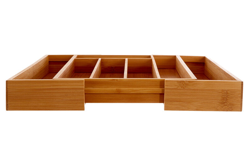 Expandable Bamboo Cutlery Tray