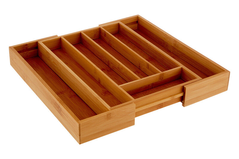 Expandable Bamboo Cutlery Tray