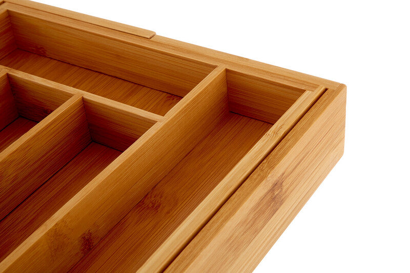 Expandable Bamboo Cutlery Tray