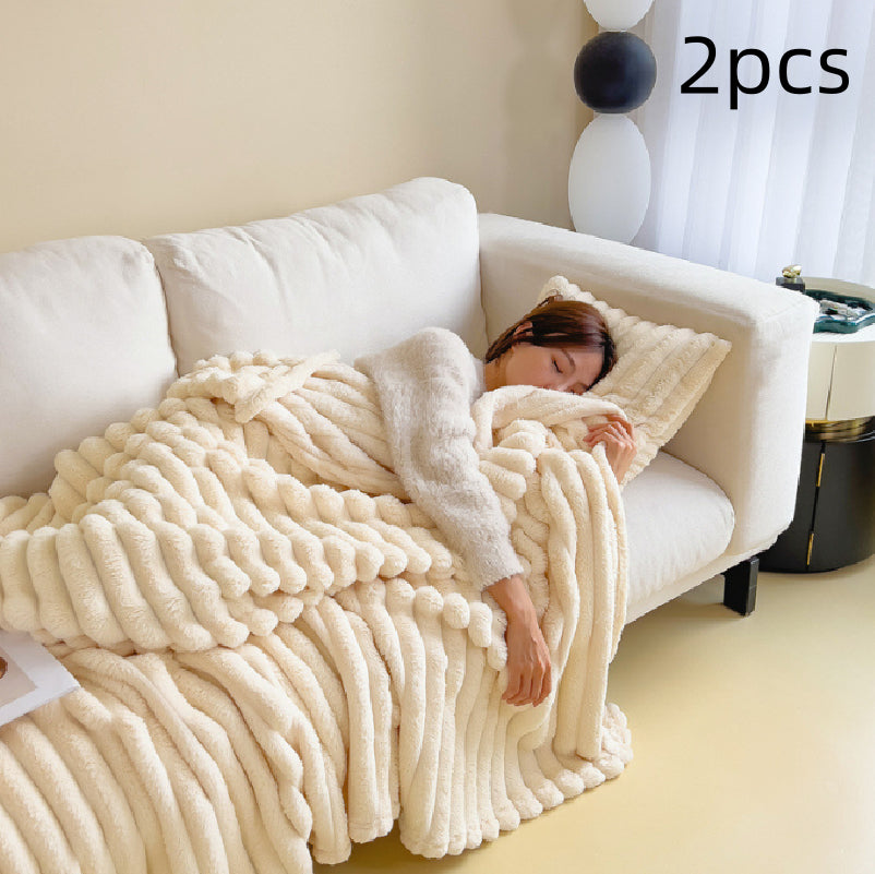 Bubble Plush Throw Blanket – Soft, Cosy Comfort