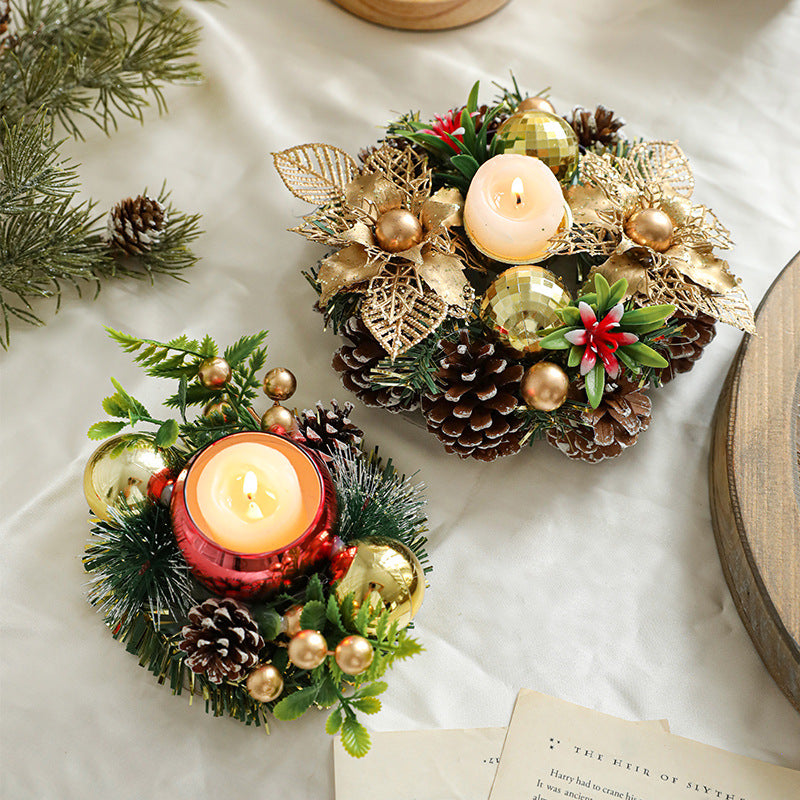Christmas Wreath Candle Holder