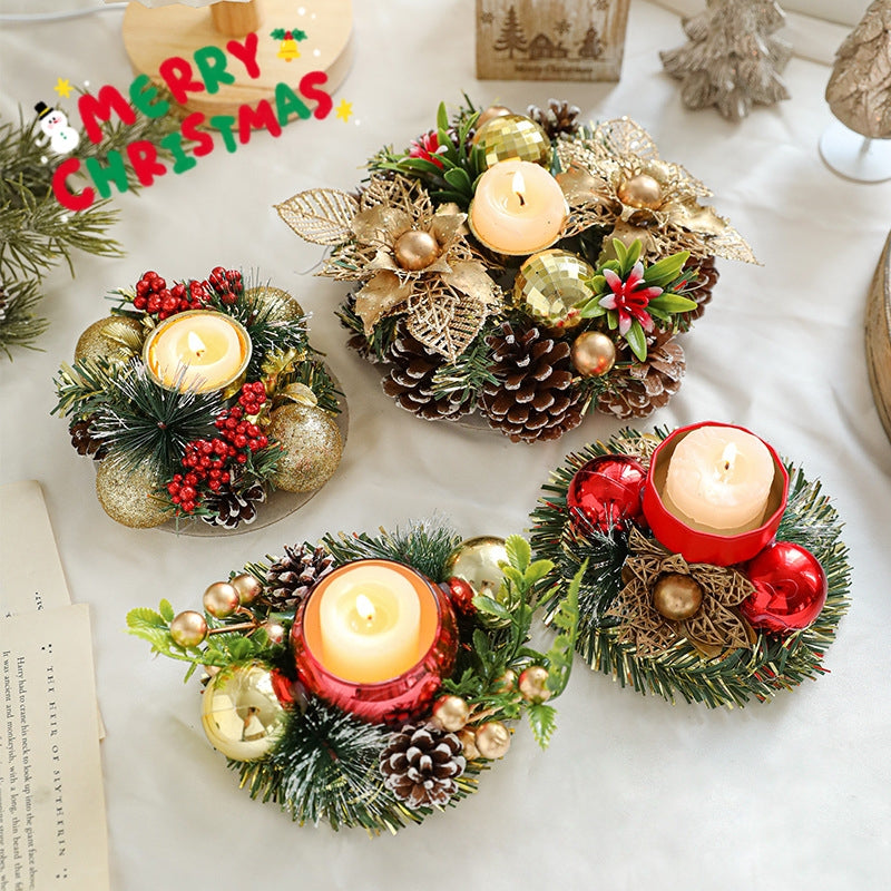 Christmas Wreath Candle Holder