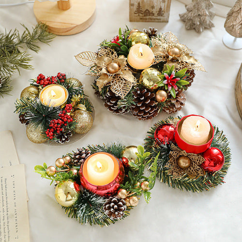 Christmas Wreath Candle Holder
