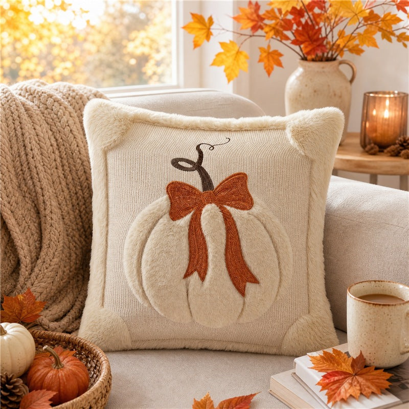 Autumn Pumpkin Cushion Covers – Set of 2
