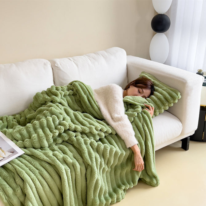 Bubble Plush Throw Blanket – Soft, Cosy Comfort
