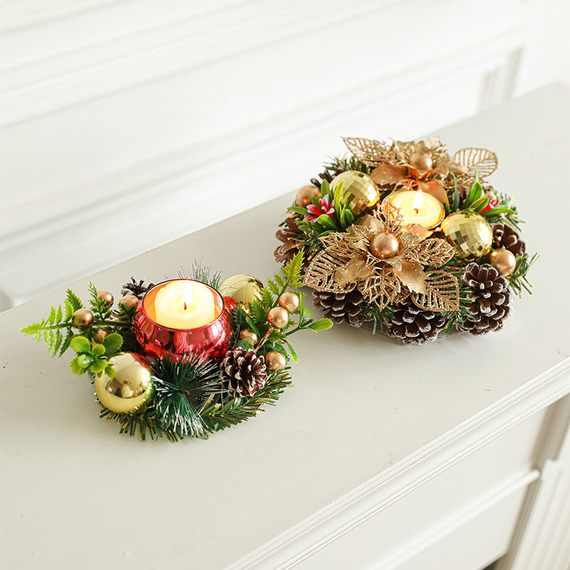 Christmas Wreath Candle Holder