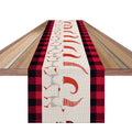 Christmas Table Runner Plaid Pattern