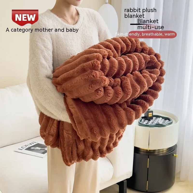 Bubble Plush Throw Blanket – Soft, Cosy Comfort