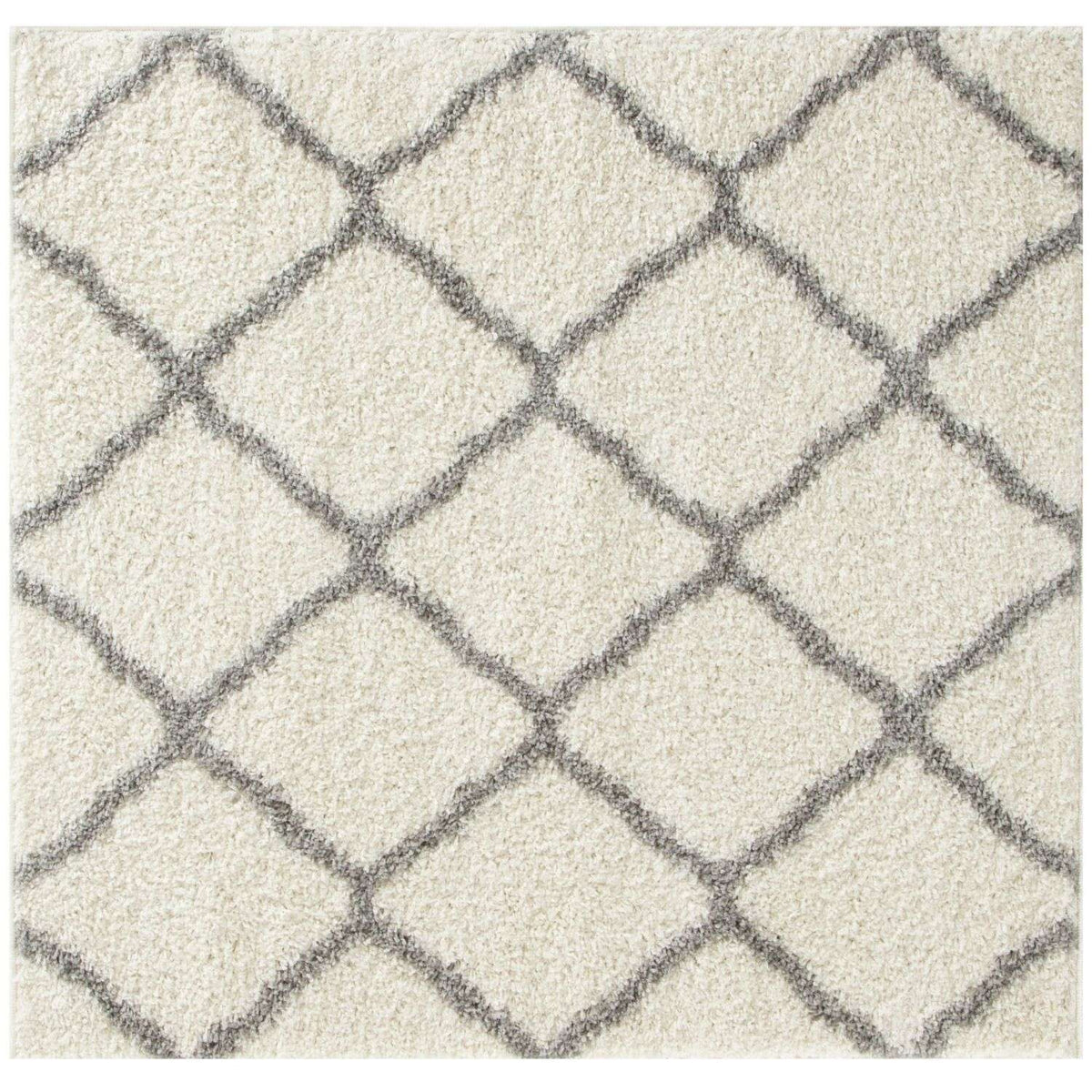 Moroccan Ivory Shaggy Rug