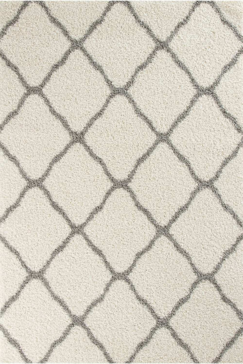 Moroccan Ivory Shaggy Rug