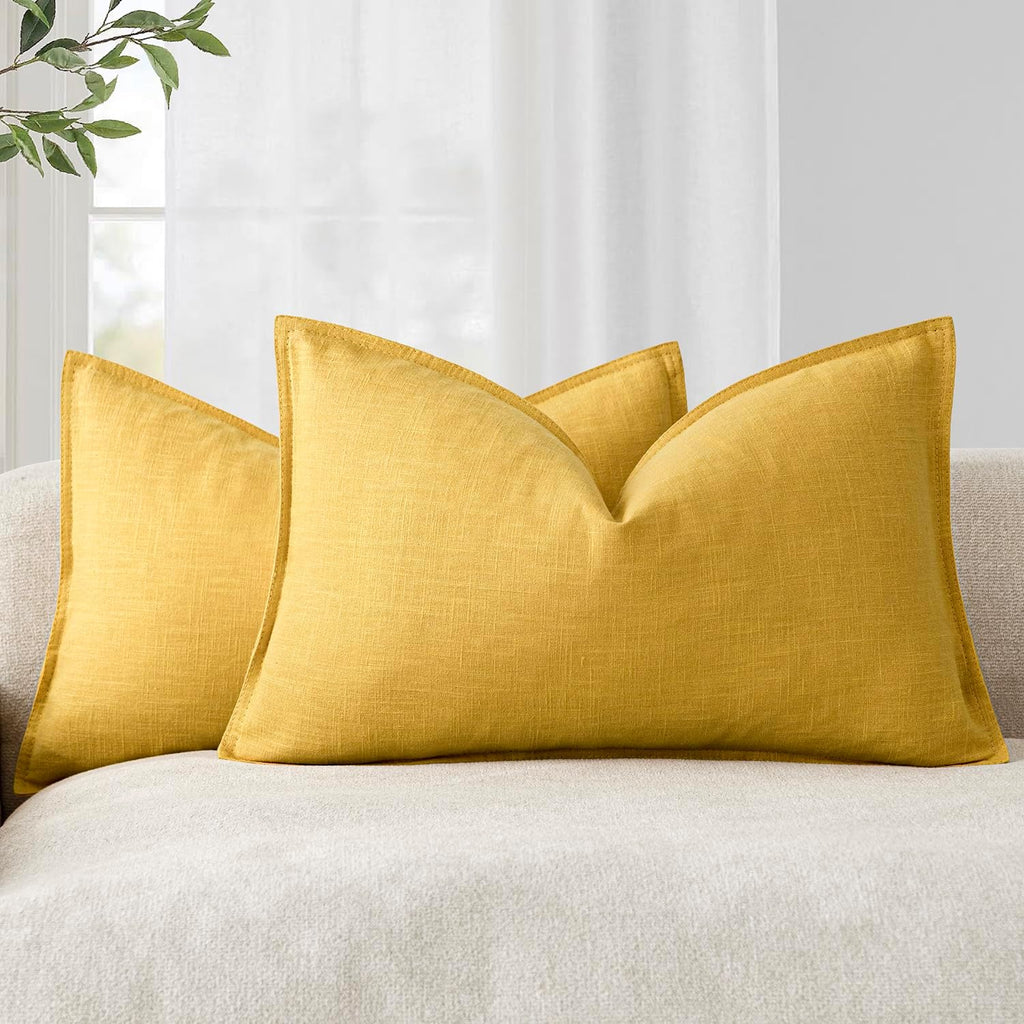 Linen-Style Cushion Covers – Set of 2