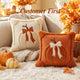 Beige + Orange (set of 2) / 45 × 45 cm