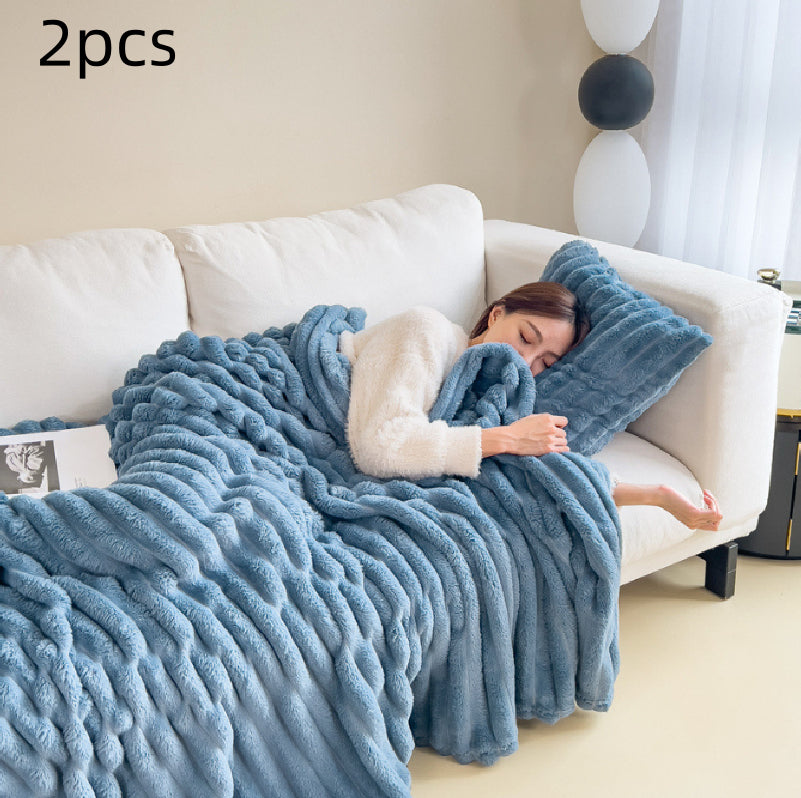 Bubble Plush Throw Blanket – Soft, Cosy Comfort