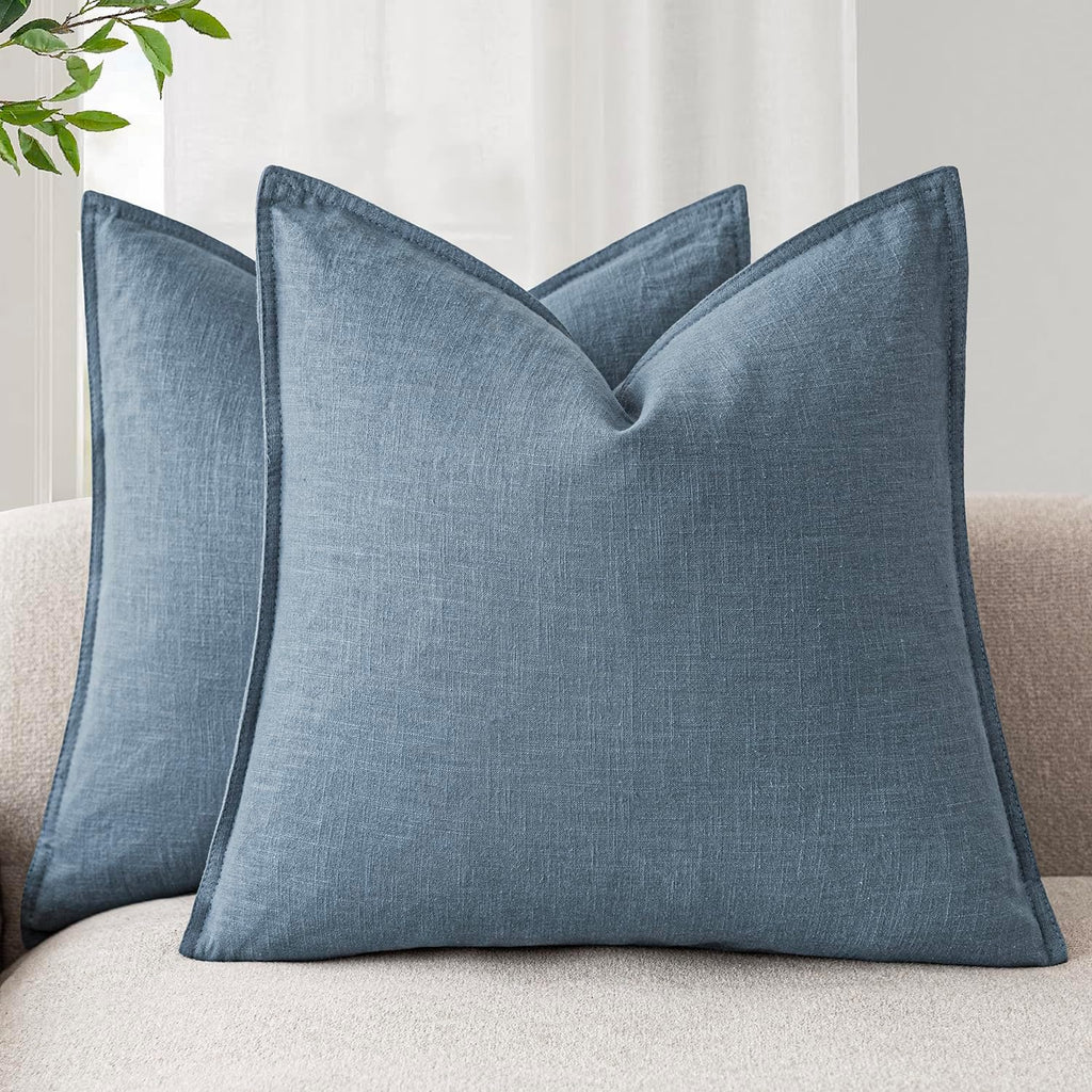 Linen-Style Cushion Covers – Set of 2
