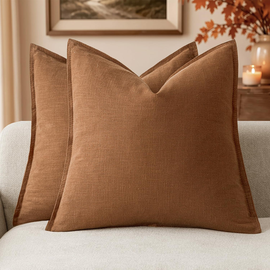 Linen-Style Cushion Covers – Set of 2