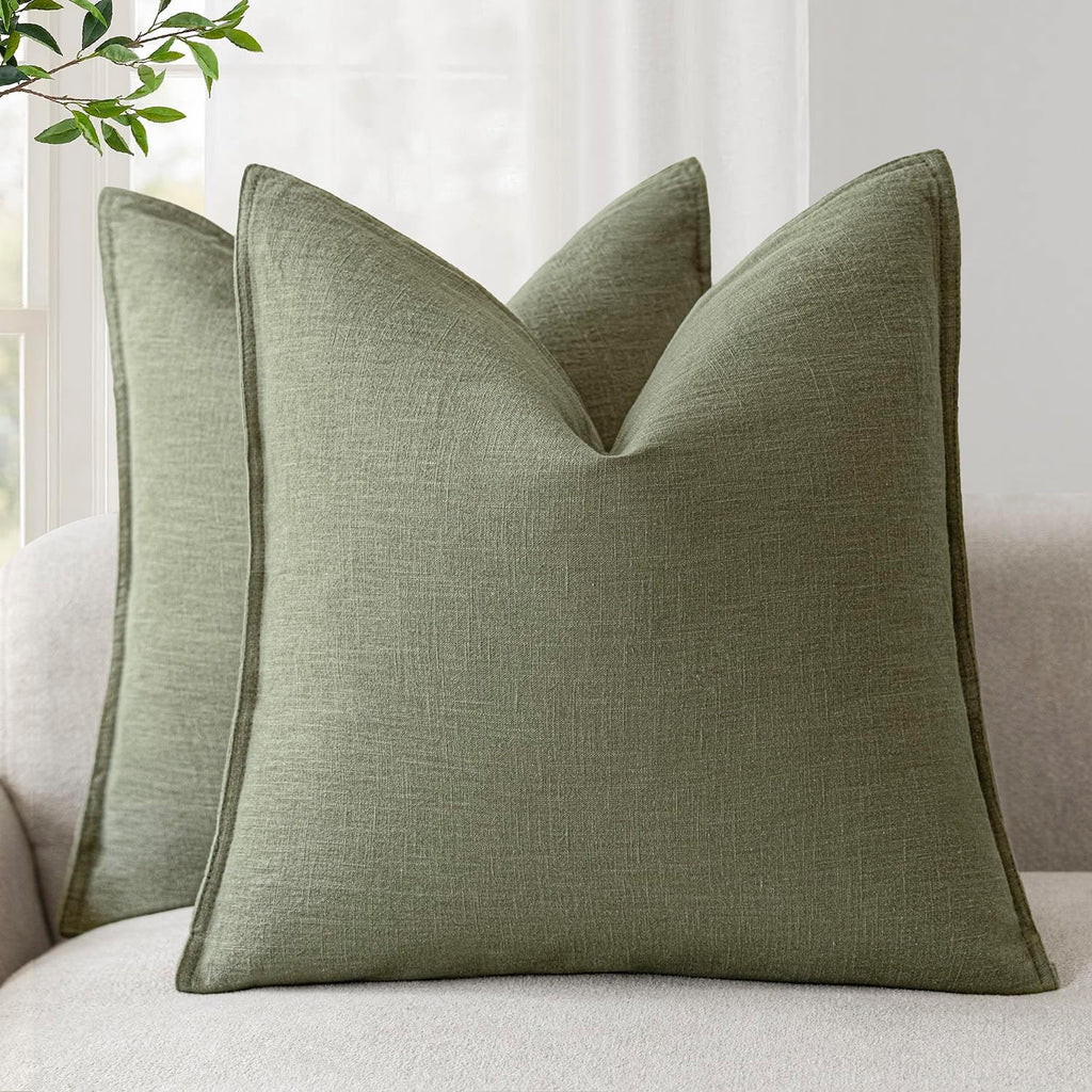 Linen-Style Cushion Covers – Set of 2