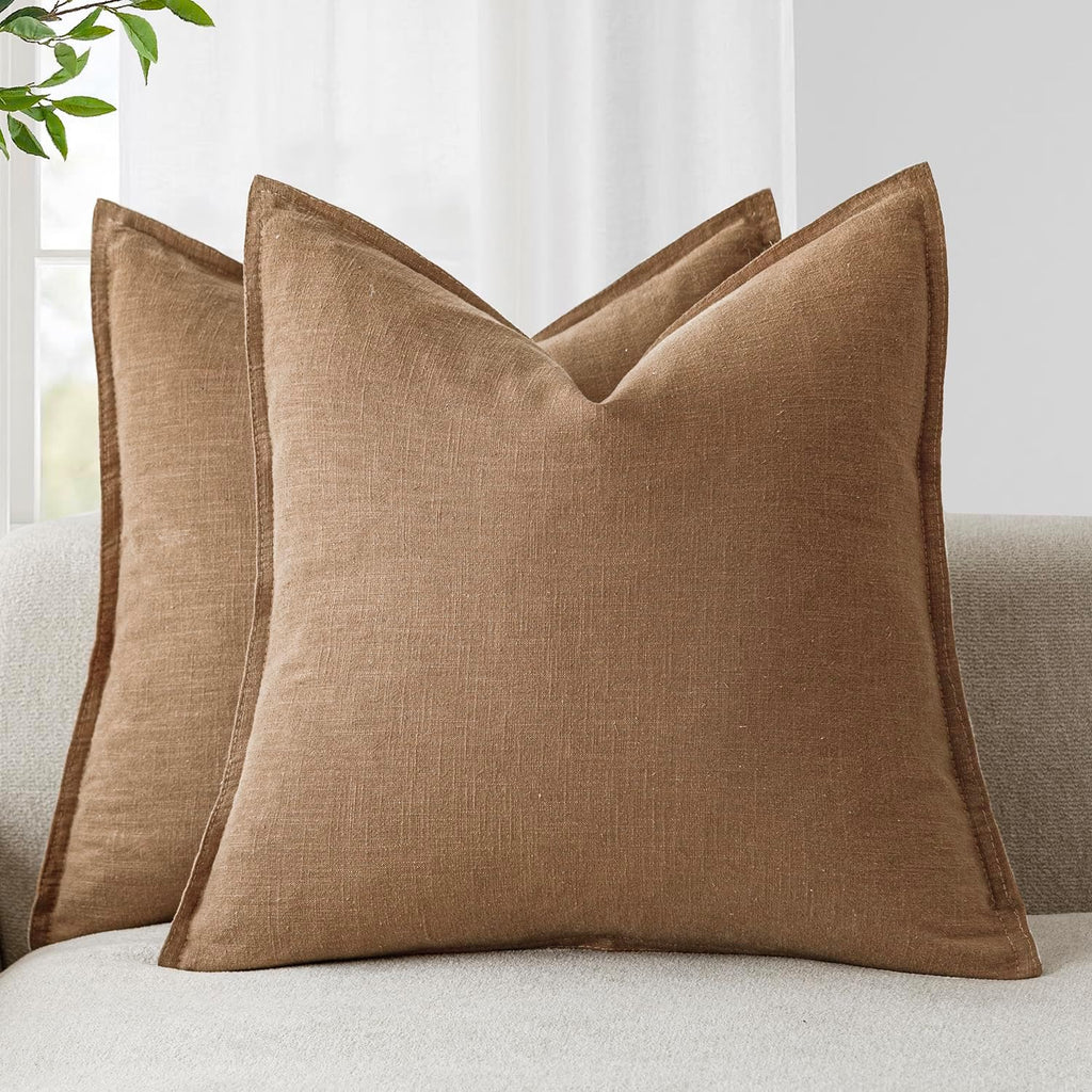 Linen-Style Cushion Covers – Set of 2