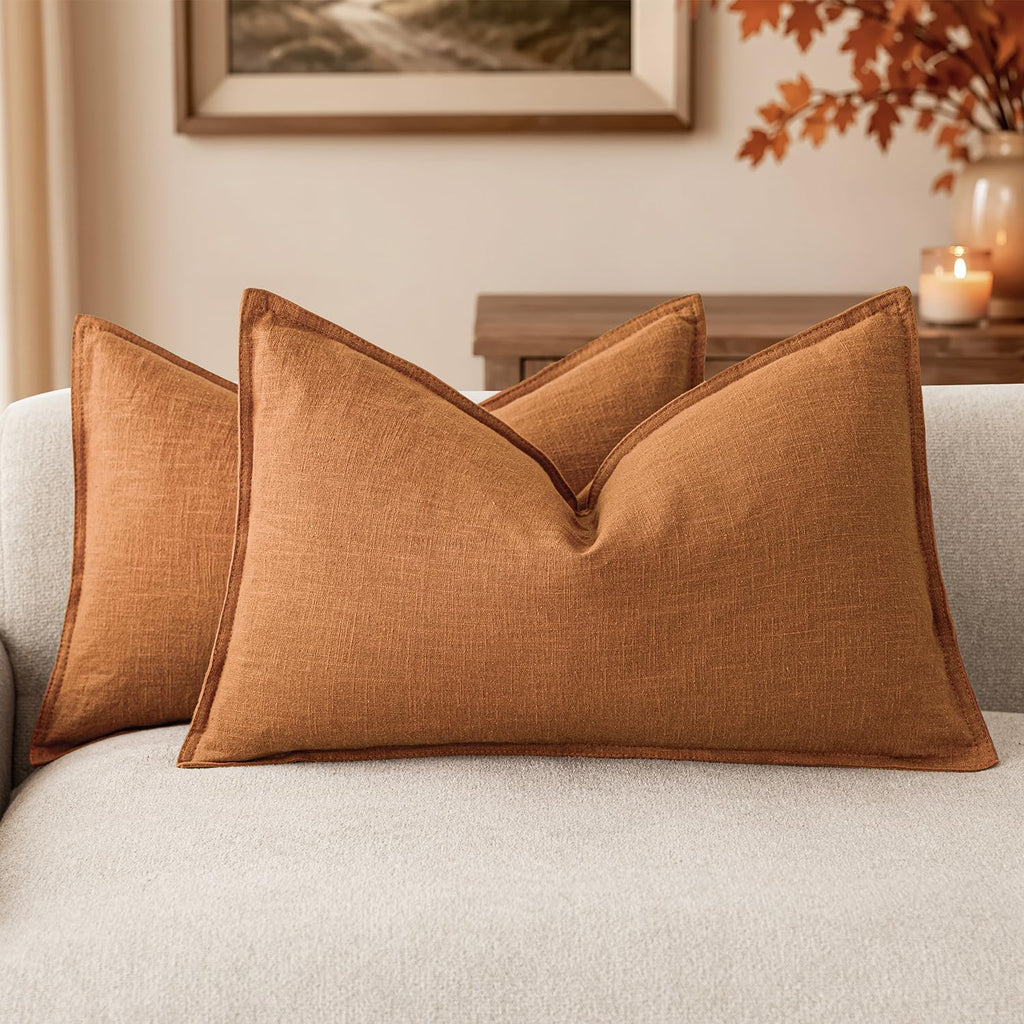 Linen-Style Cushion Covers – Set of 2