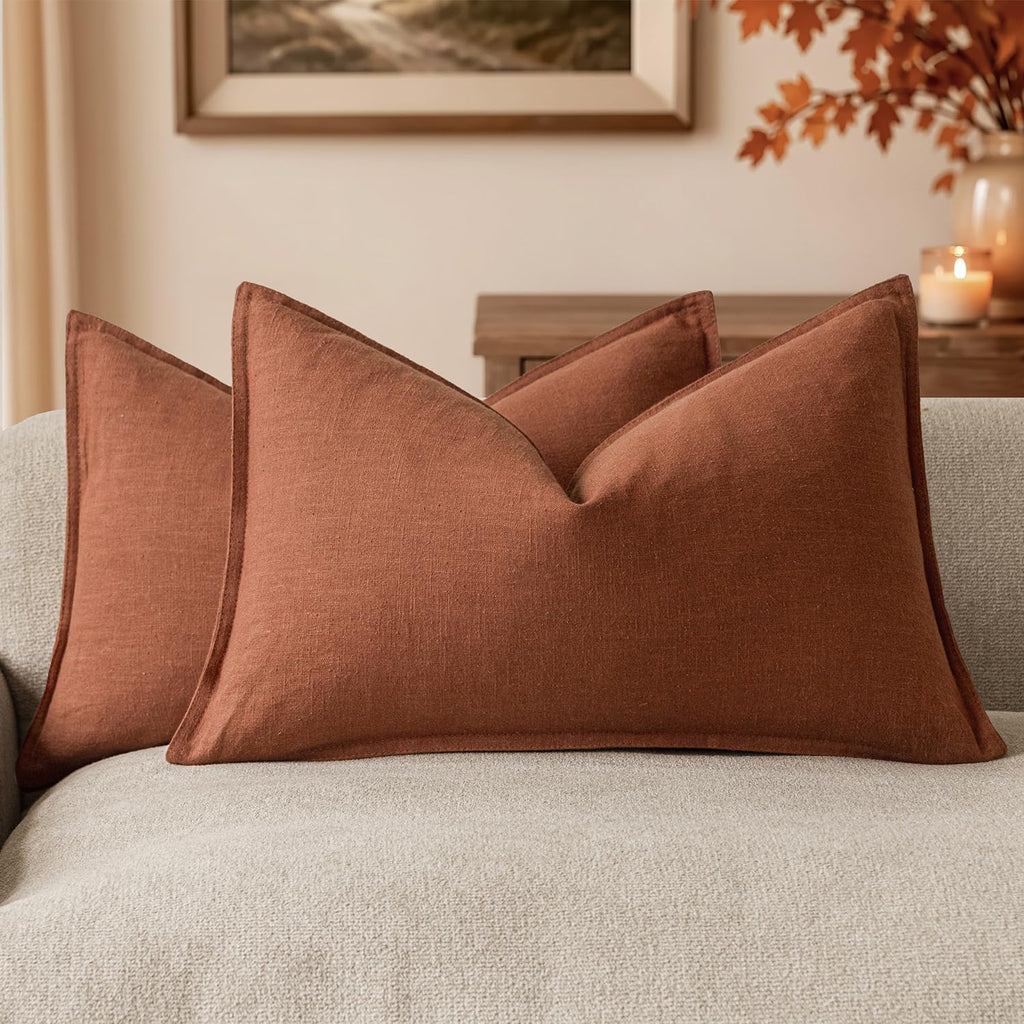 Linen-Style Cushion Covers – Set of 2