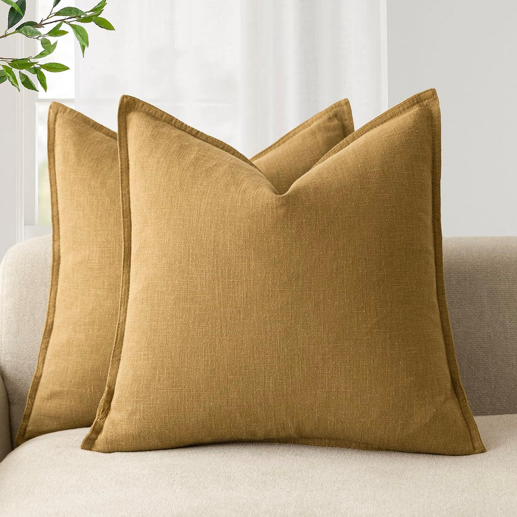 Linen-Style Cushion Covers – Set of 2