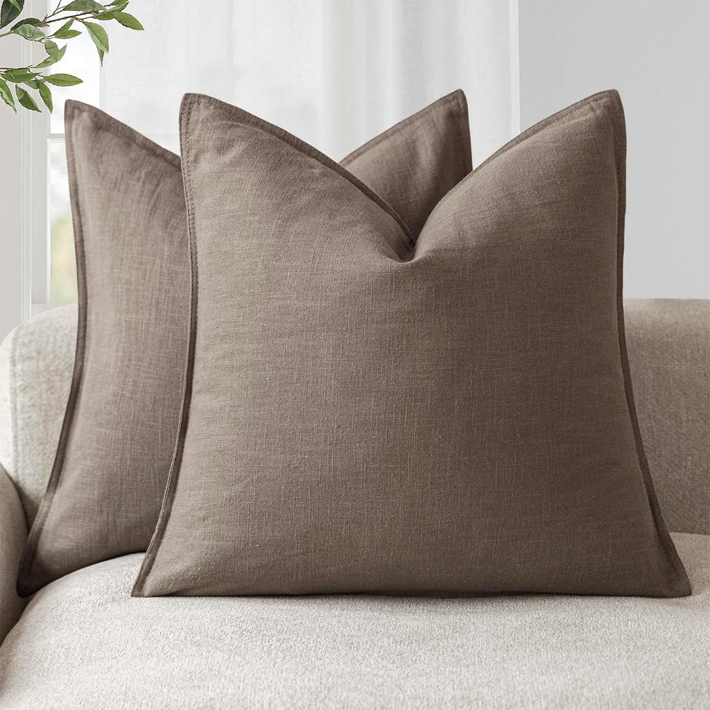 Linen-Style Cushion Covers – Set of 2