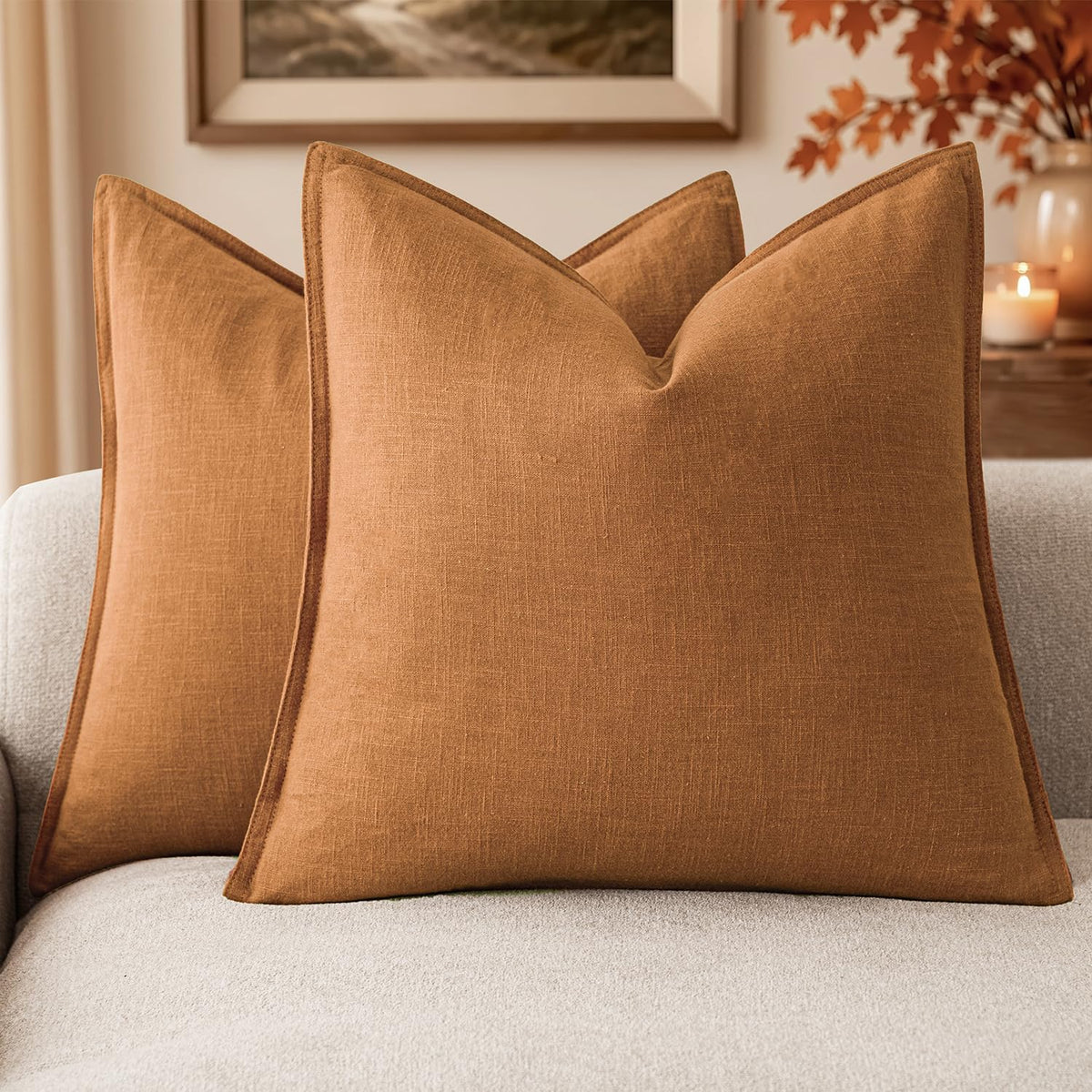 Linen-Style Cushion Covers – Set of 2