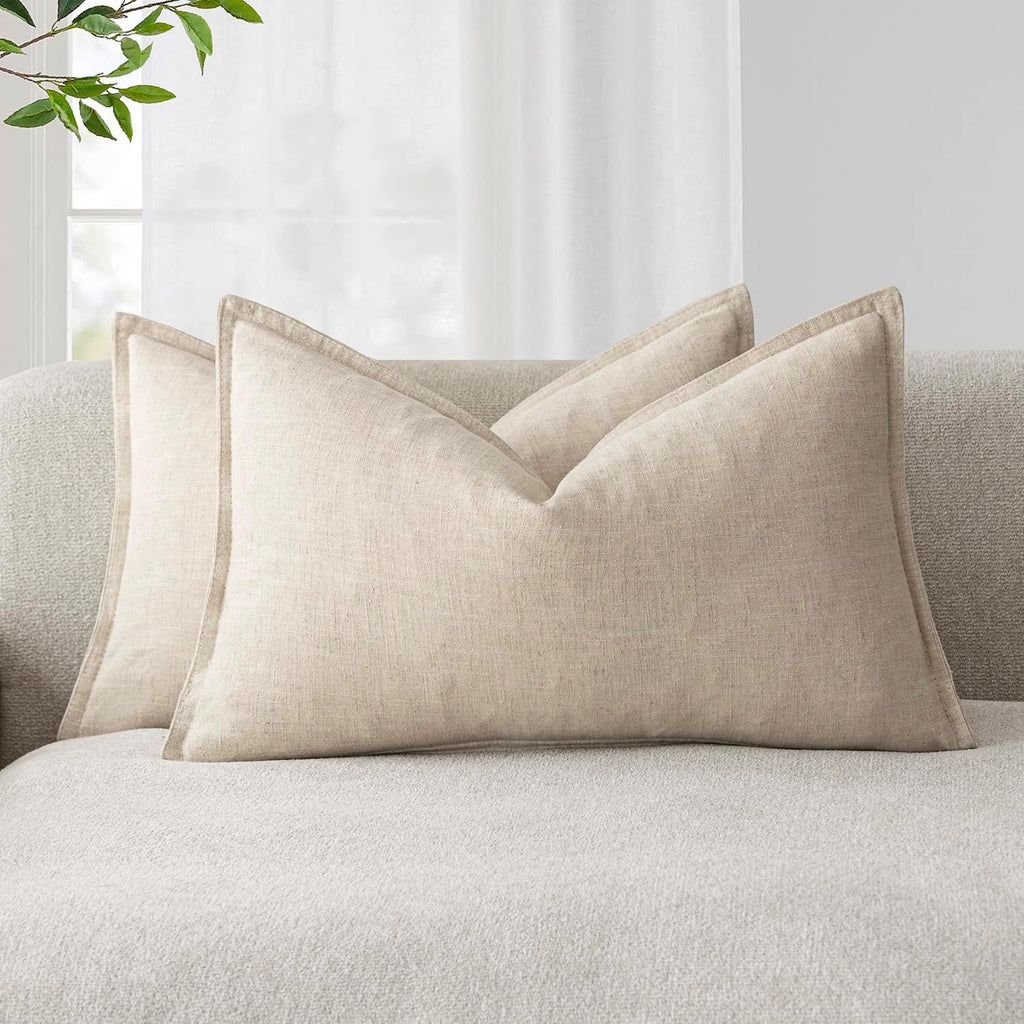 Linen-Style Cushion Covers – Set of 2