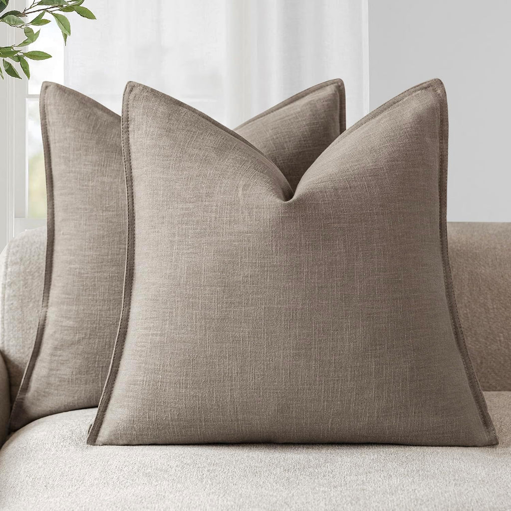 Linen-Style Cushion Covers – Set of 2