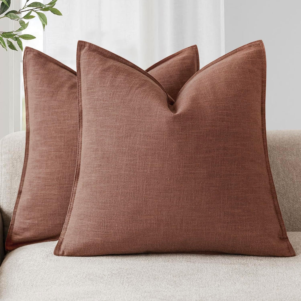 Linen-Style Cushion Covers – Set of 2