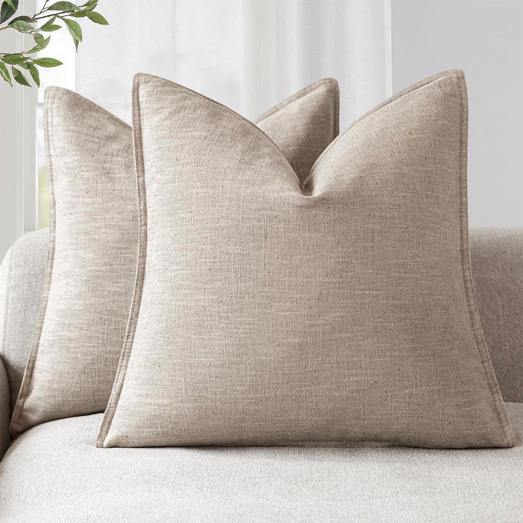 Linen-Style Cushion Covers – Set of 2