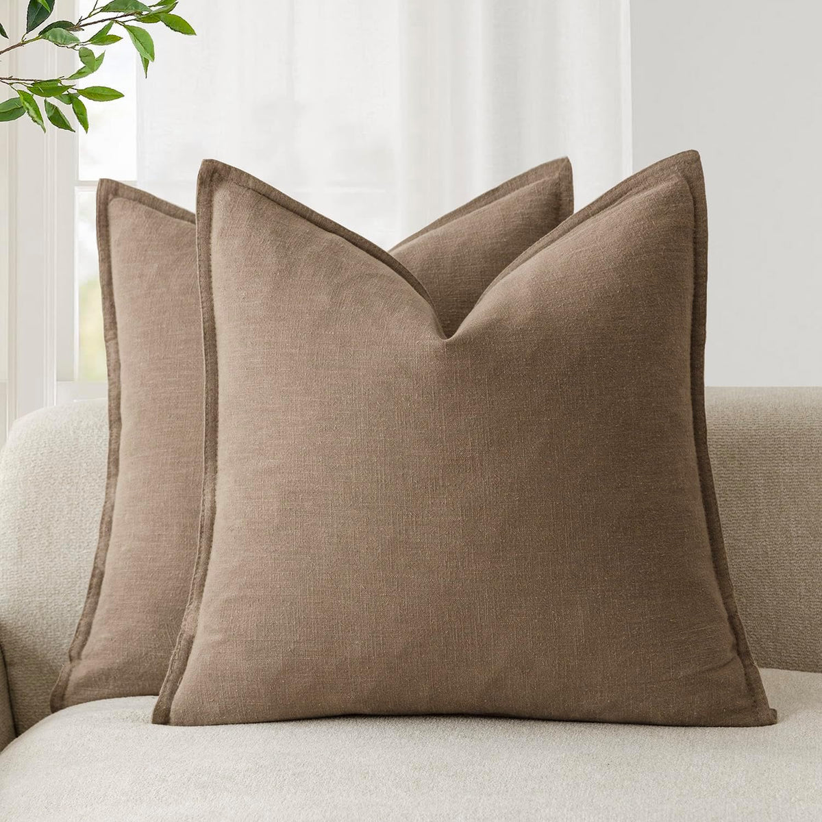 Linen-Style Cushion Covers – Set of 2