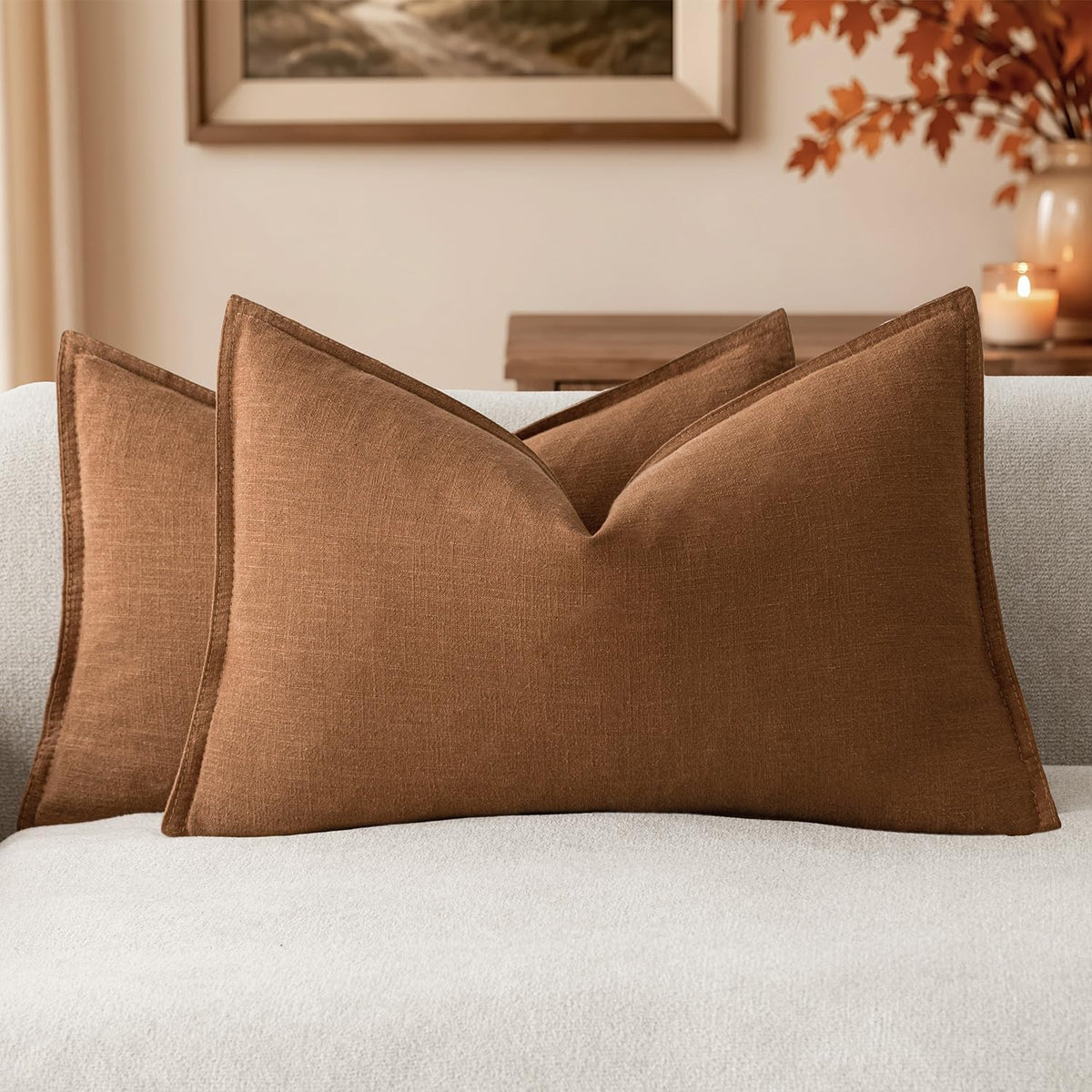 Linen-Style Cushion Covers – Set of 2