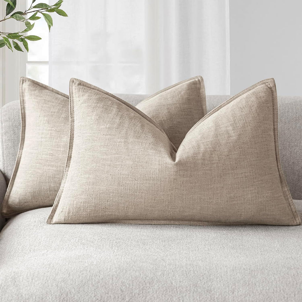 Linen-Style Cushion Covers – Set of 2