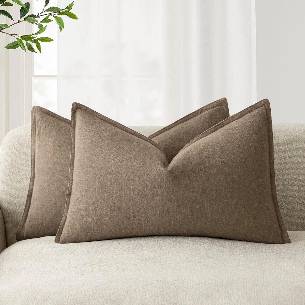 Linen-Style Cushion Covers – Set of 2