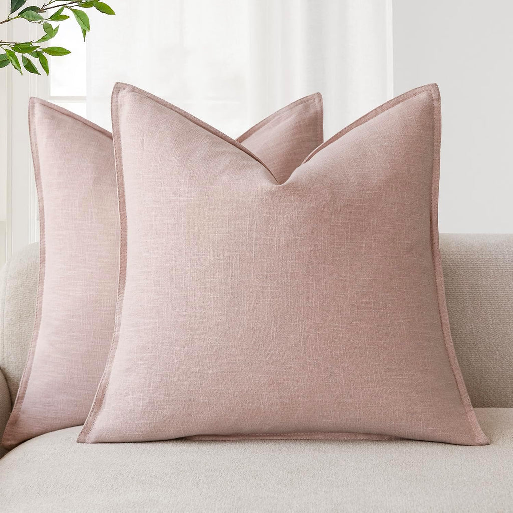 Linen-Style Cushion Covers – Set of 2