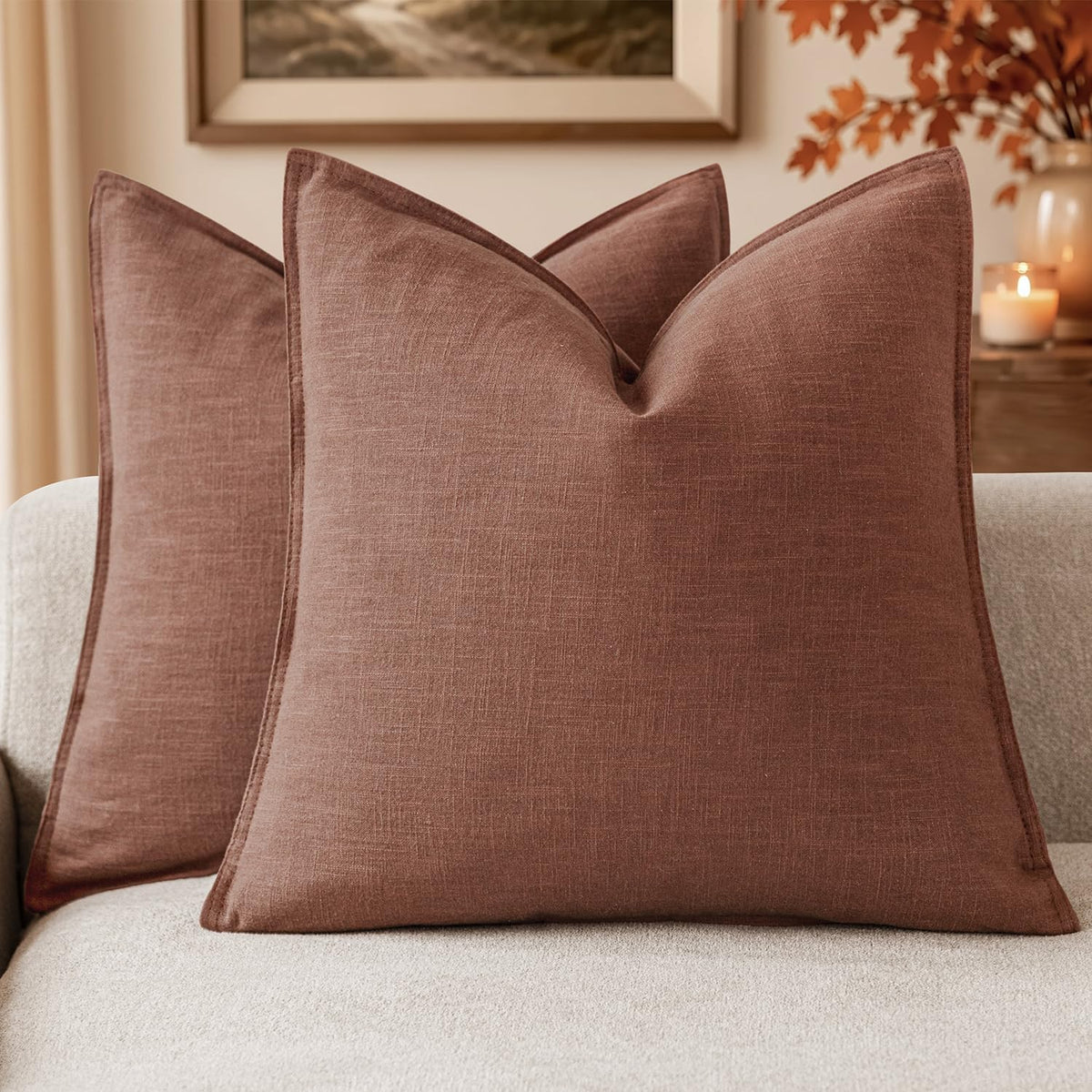 Linen-Style Cushion Covers – Set of 2