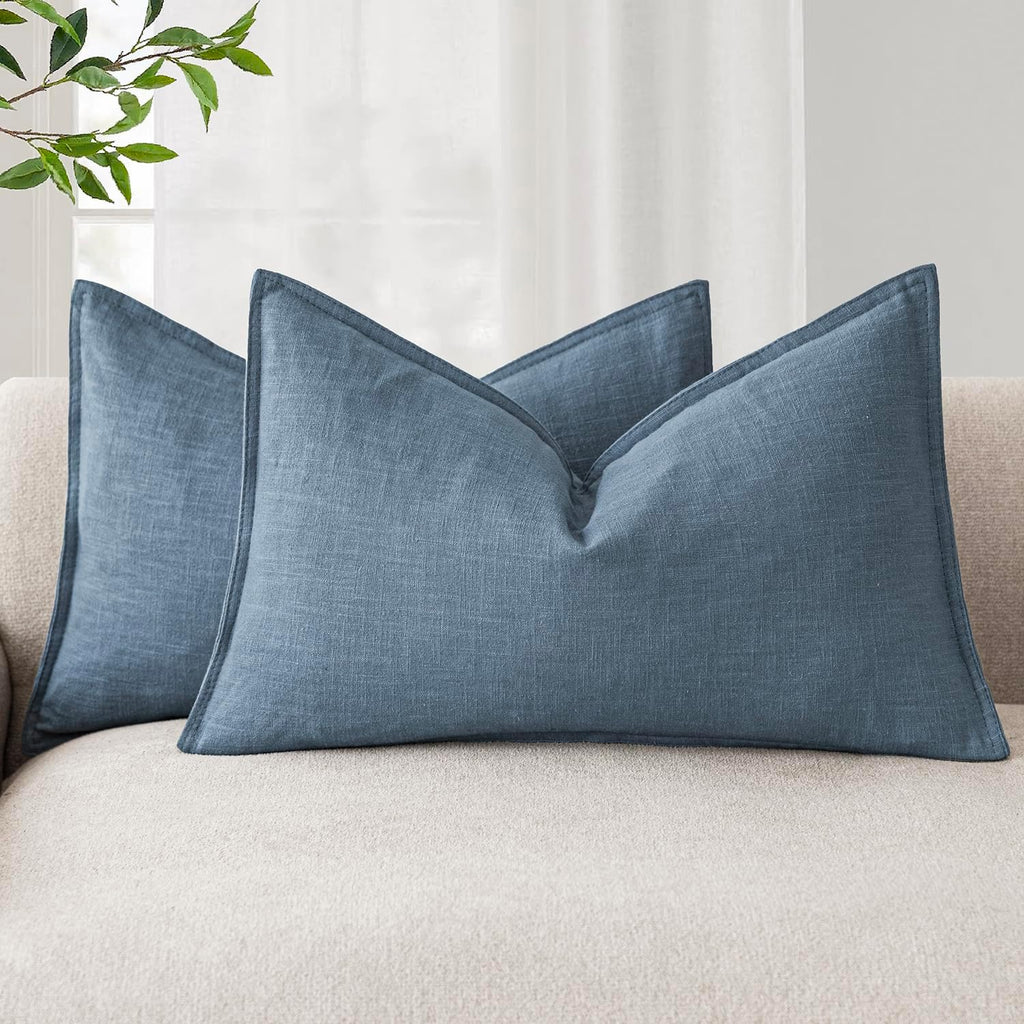 Linen-Style Cushion Covers – Set of 2
