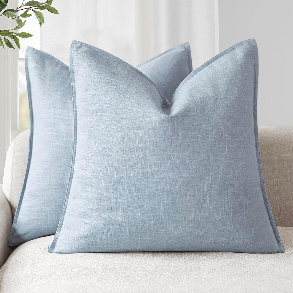 Linen-Style Cushion Covers – Set of 2