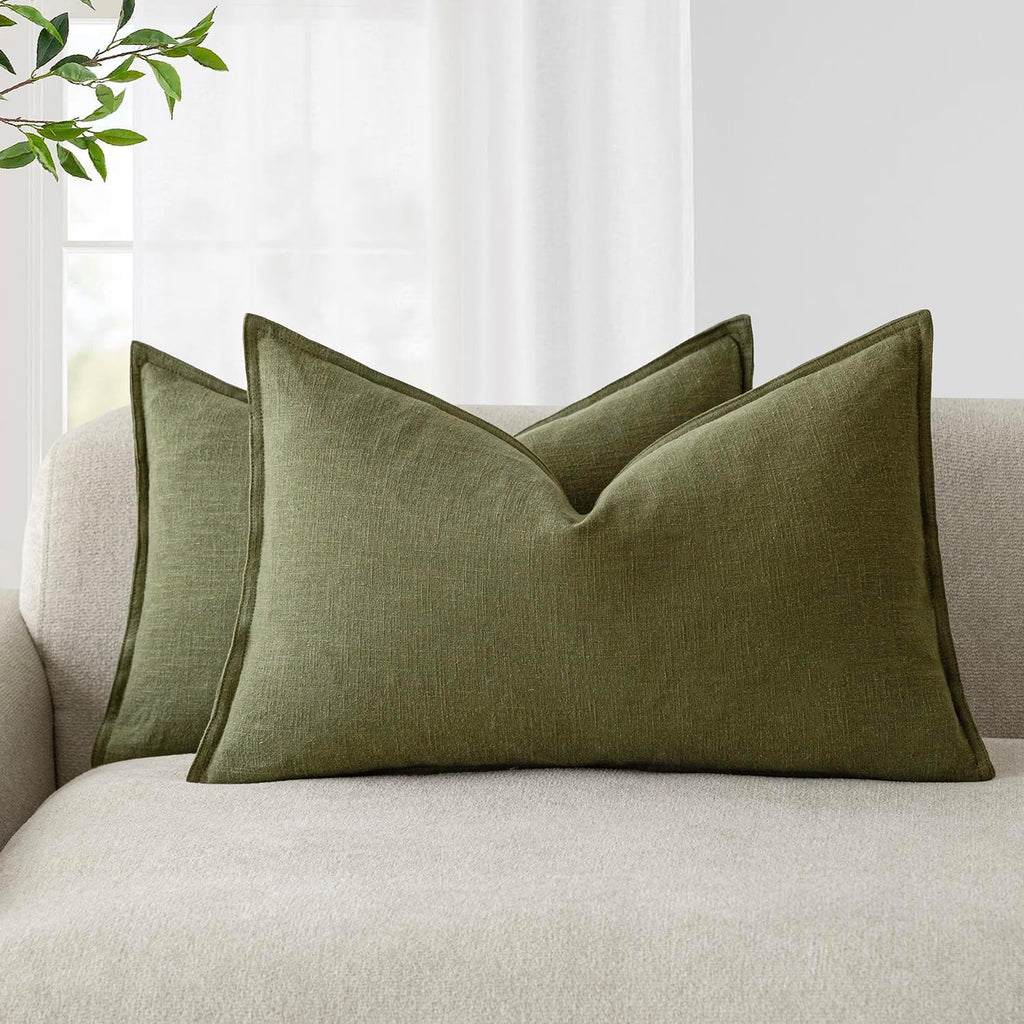 Linen-Style Cushion Covers – Set of 2