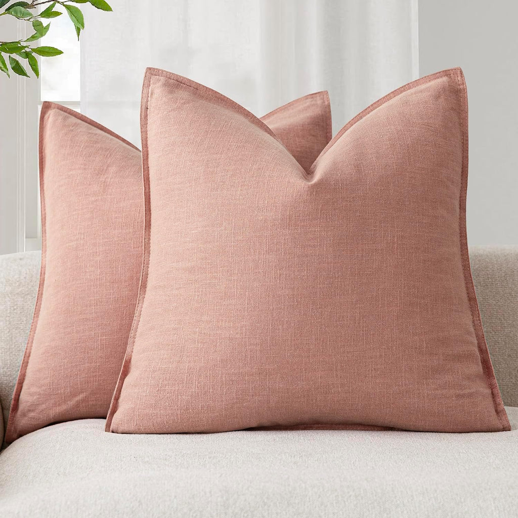 Linen-Style Cushion Covers – Set of 2