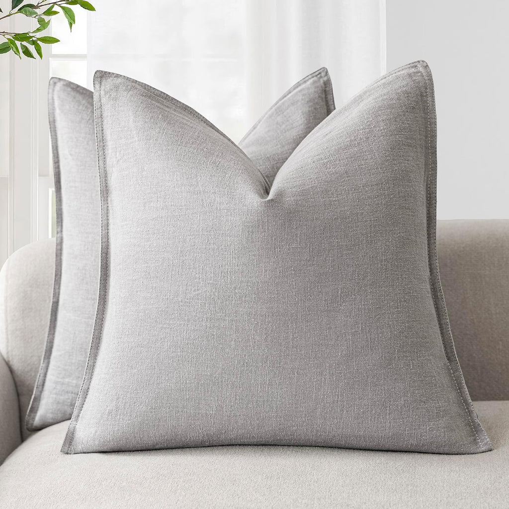 Linen-Style Cushion Covers – Set of 2