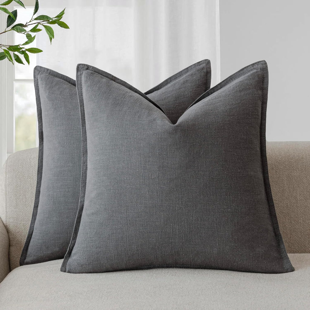 Linen-Style Cushion Covers – Set of 2