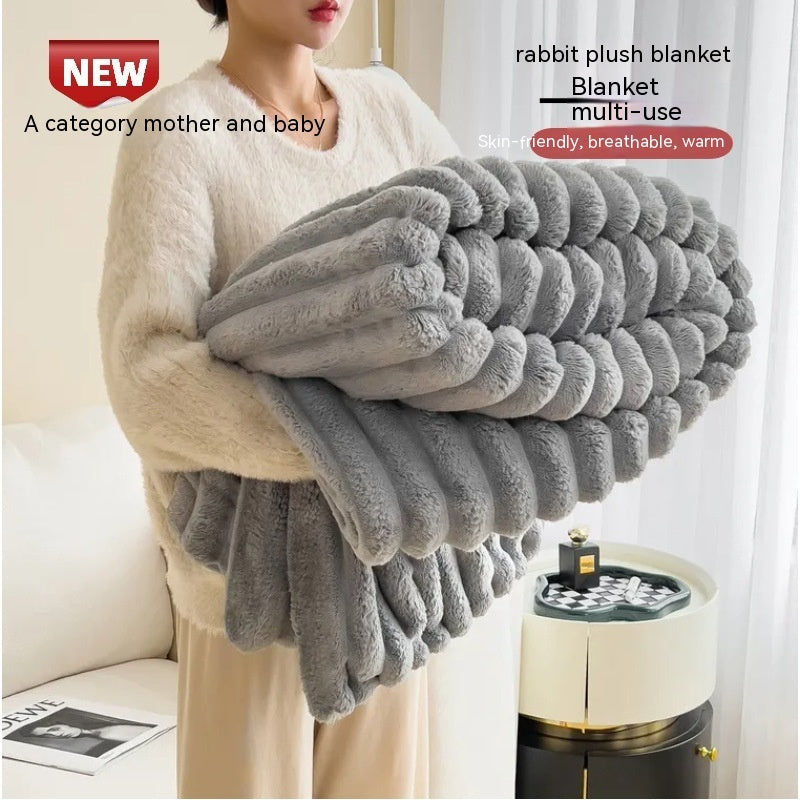 Bubble Plush Throw Blanket – Soft, Cosy Comfort
