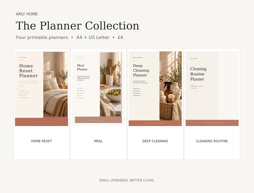 Arly Home bundle of four printable planners