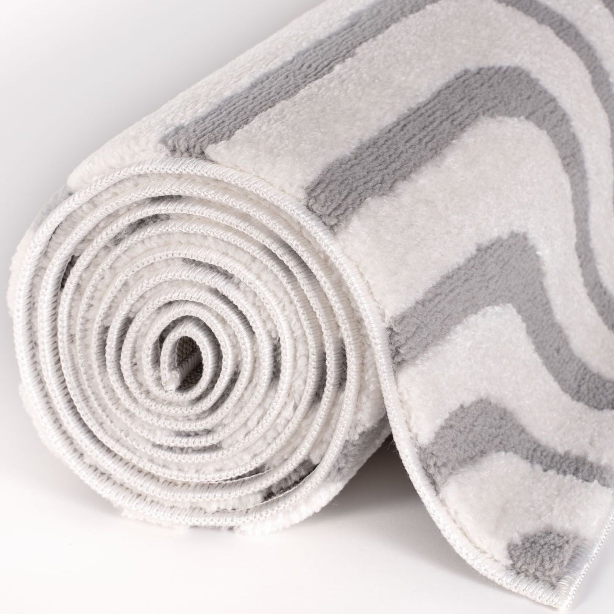 Modern Grey Geometric Rug