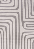 Modern Grey Geometric Rug