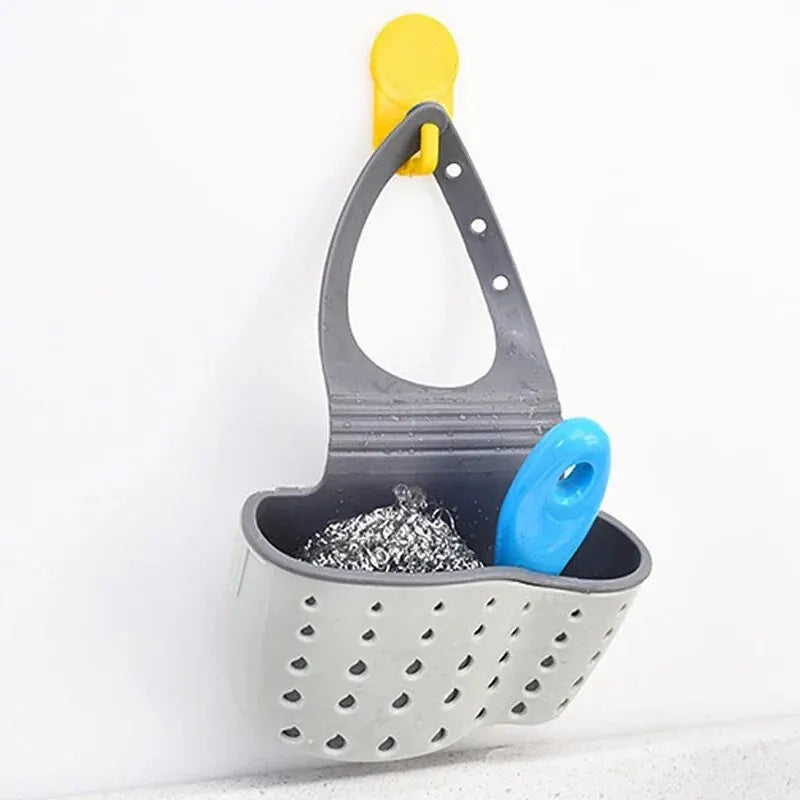 Adjustable Sink Soap & Sponge Holder